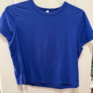 lululemon athletica Royal Blue Short Sleeve Tee